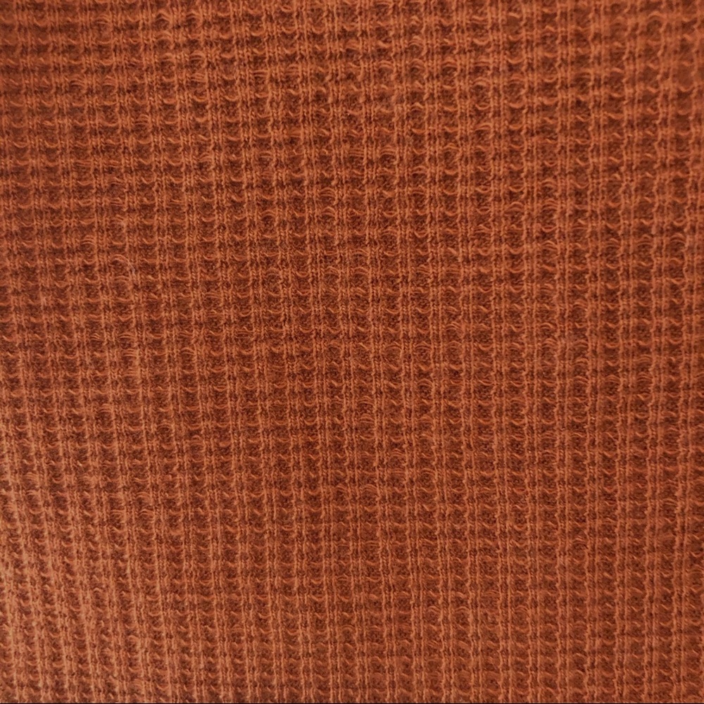 Rust Ribbed T-Shirt, S - Picture 3 of 3